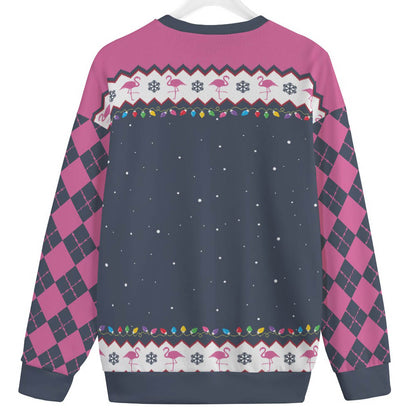 Funny Jolly Flamingo Plus Size Womens Ugly Christmas Sweater