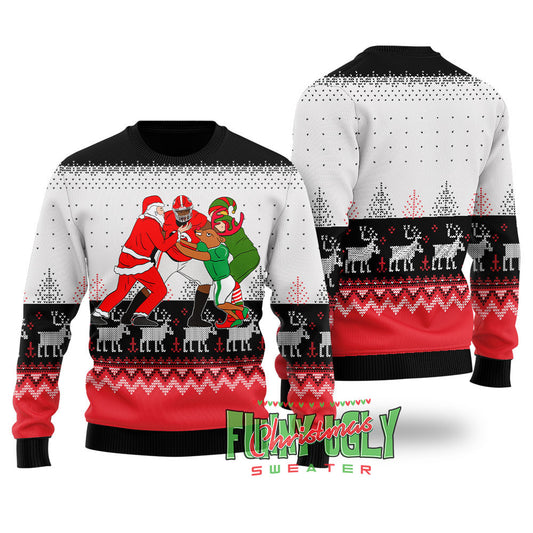 Funny Jordan Davis Ugly Christmas Sweater Black