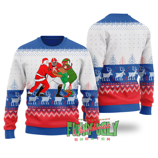 Funny Jordan Davis Ugly Christmas Sweater Royal