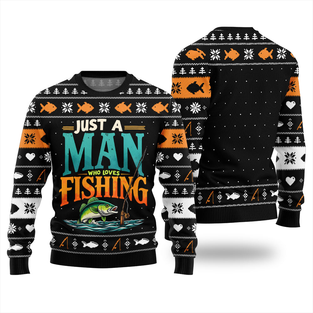 Funny Lover Fishing Ugly Christmas Sweater