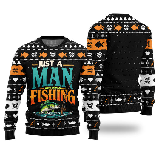 Funny Lover Fishing Ugly Christmas Sweater
