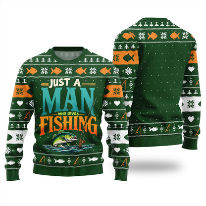 Funny Lover Fishing Ugly Christmas Sweater