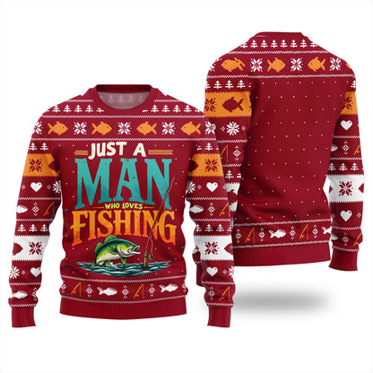 Funny Lover Fishing Ugly Christmas Sweater