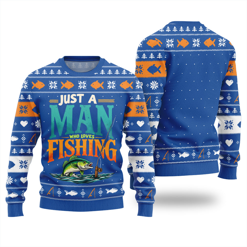 Funny Lover Fishing Ugly Christmas Sweater