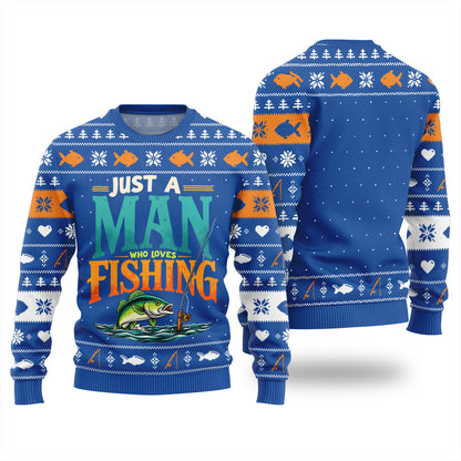 Funny Lover Fishing Ugly Christmas Sweater