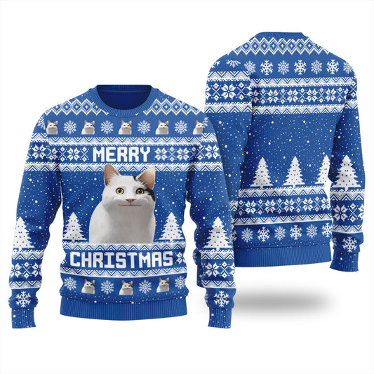 Funny Meowy Christmas Sweater