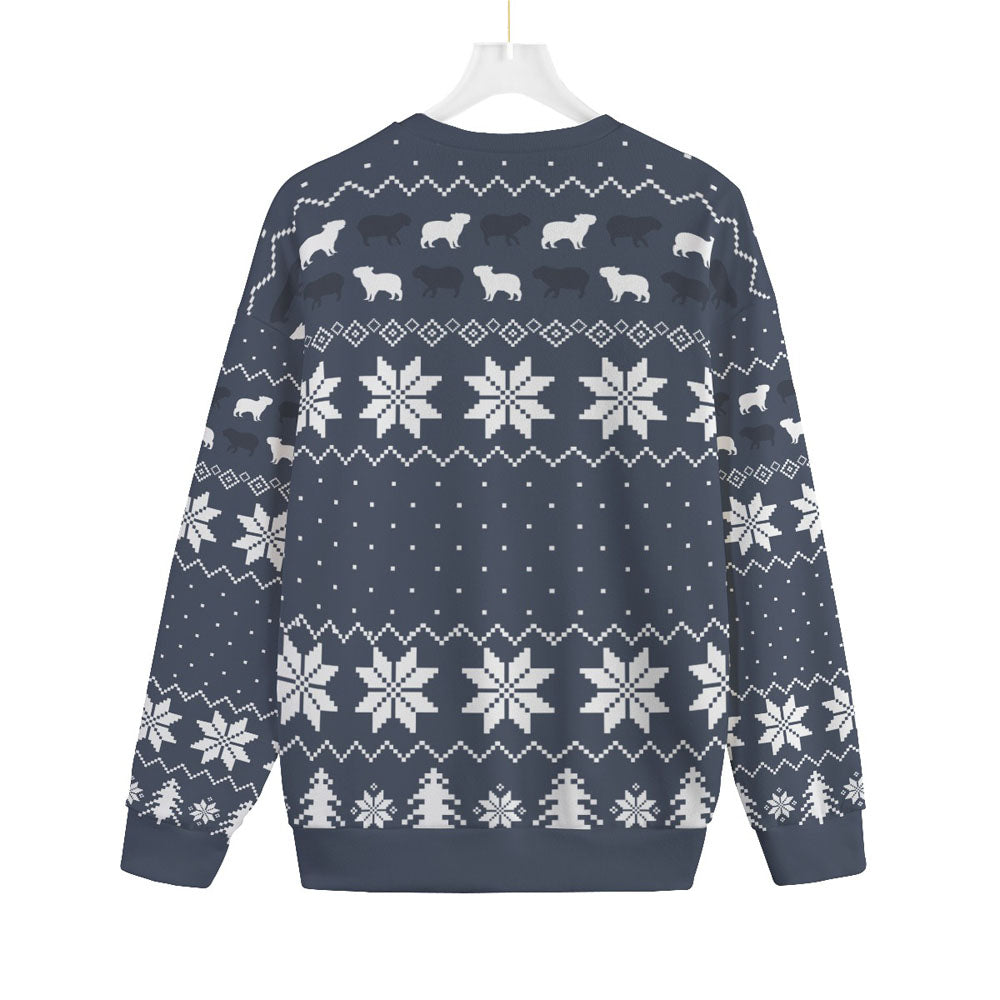 Funny Monster Capybara Plus Size Christmas Sweater