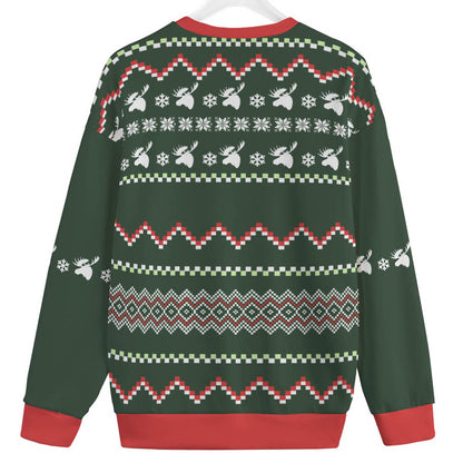 Funny Moose Men's Plus Size Ugly Christmas Sweater