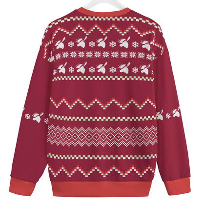 Funny Moose Men's Plus Size Ugly Christmas Sweater