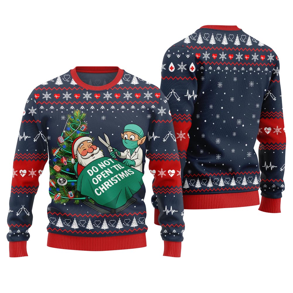 Funny Nurse Ugly Christmas Sweater