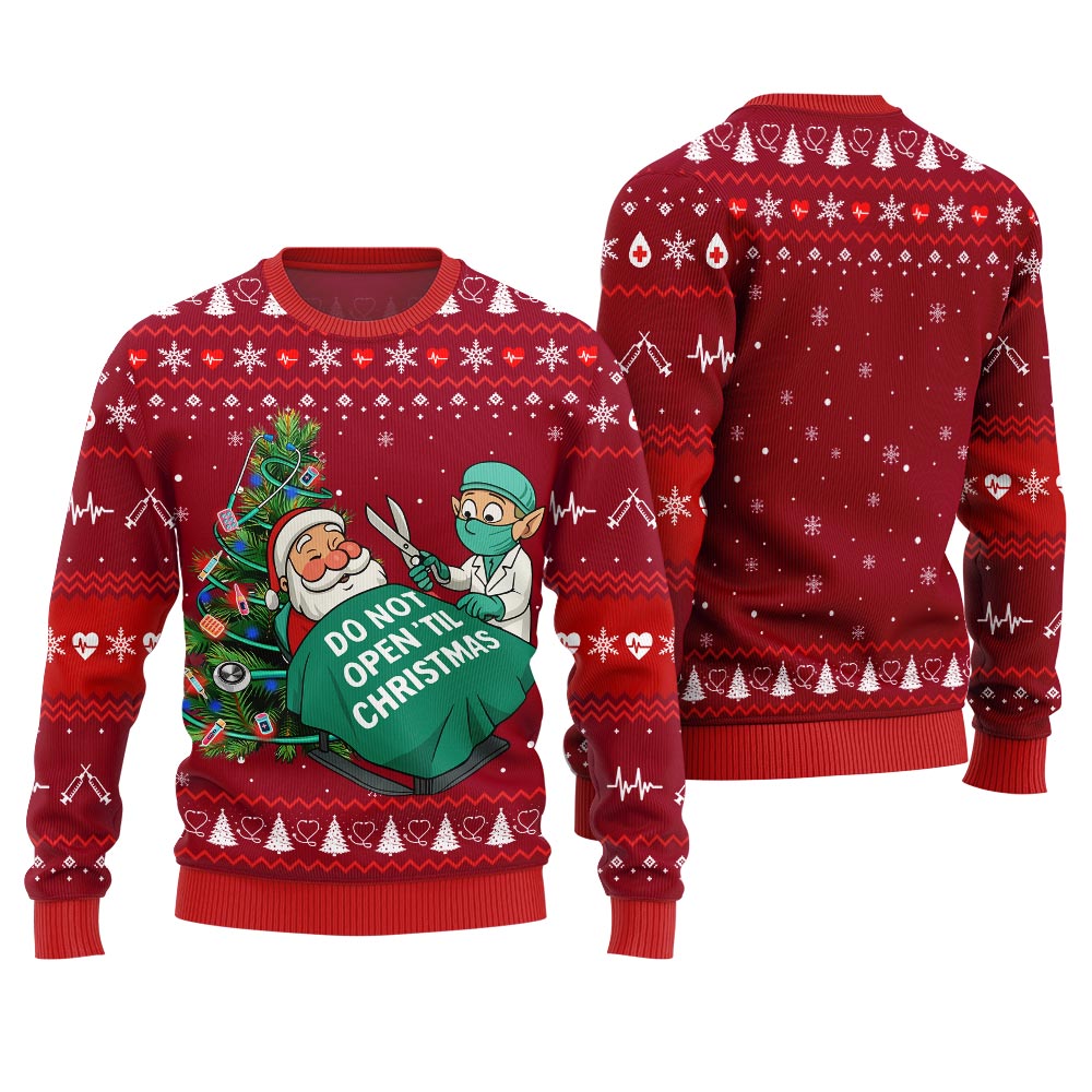 Funny Nurse Ugly Christmas Sweater