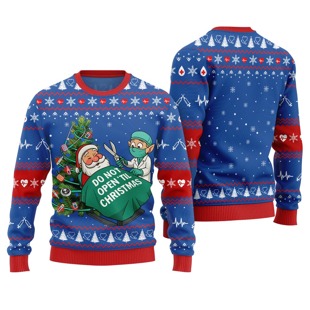 Funny Nurse Ugly Christmas Sweater