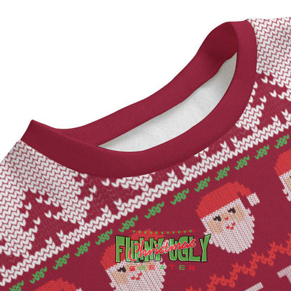 Funny Oral And Maxillofacial Surgeon Ugly Christmas Sweater Cardinal Red