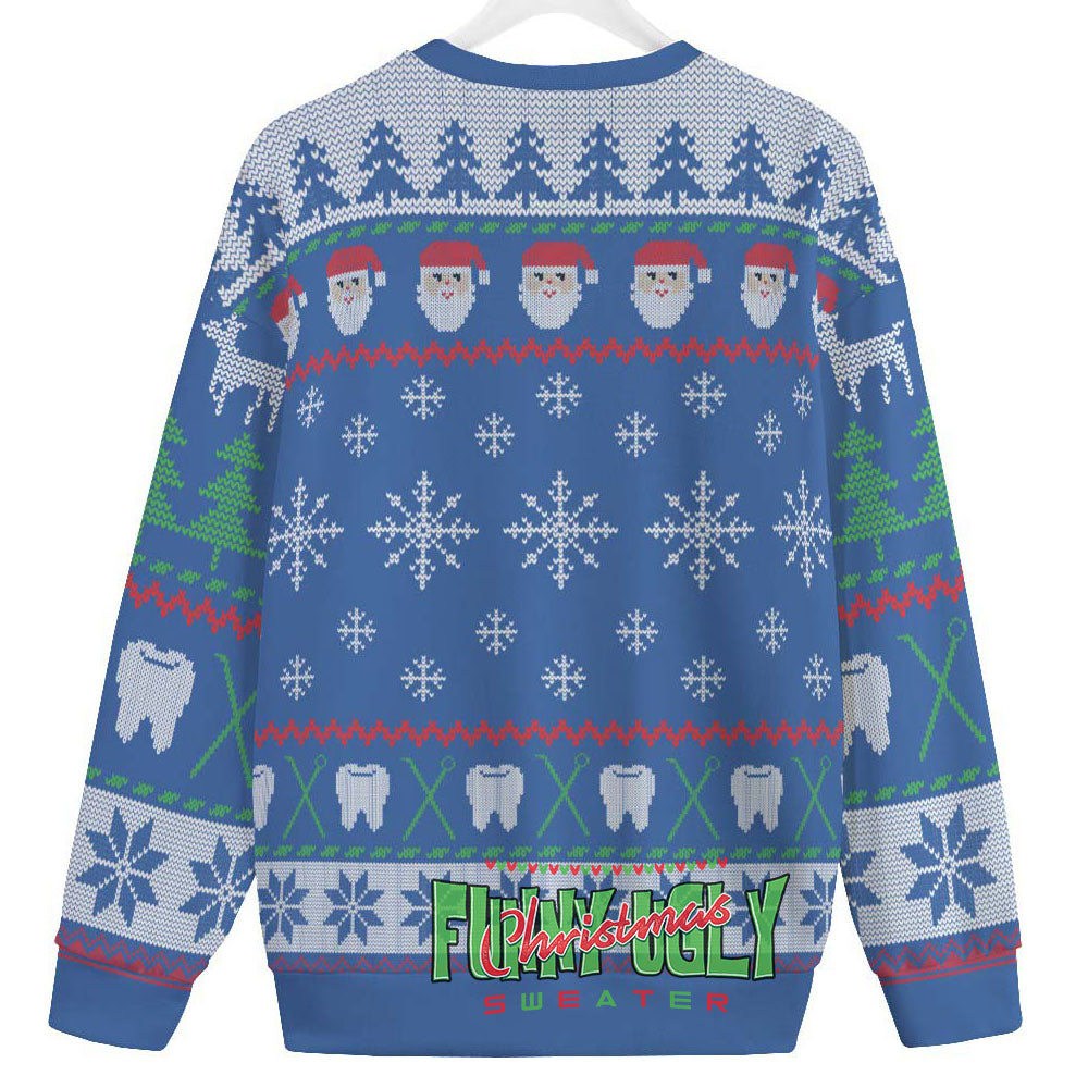Funny Oral And Maxillofacial Surgeon Ugly Christmas Sweater Royal