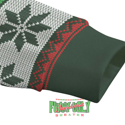 Funny Oral And Maxillofacial Surgeon Ugly Sweater Forest Green