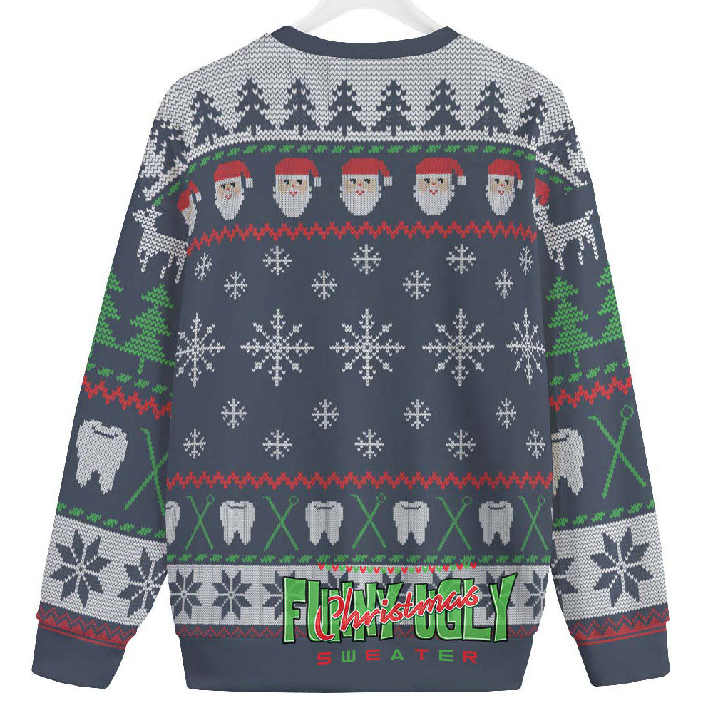 Funny Oral And Maxillofacial Surgeon Ugly Sweater Navy