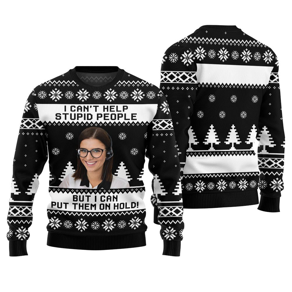 Funny Personalized Face Ugly Holiday Sweater