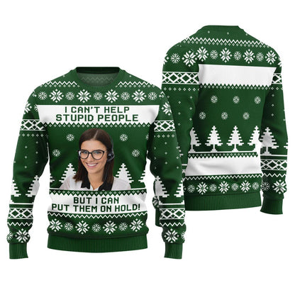 Funny Personalized Face Ugly Holiday Sweater