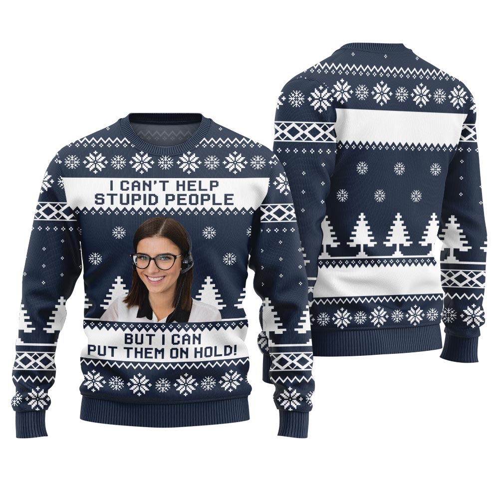 Funny Personalized Face Ugly Holiday Sweater