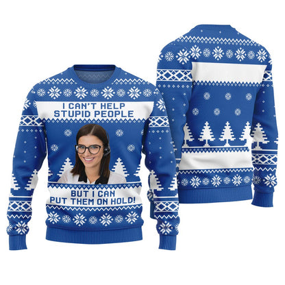 Funny Personalized Face Ugly Holiday Sweater