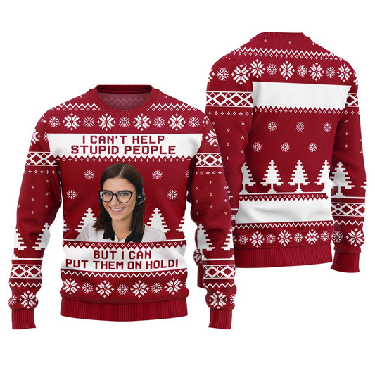Funny Personalized Face Ugly Holiday Sweater