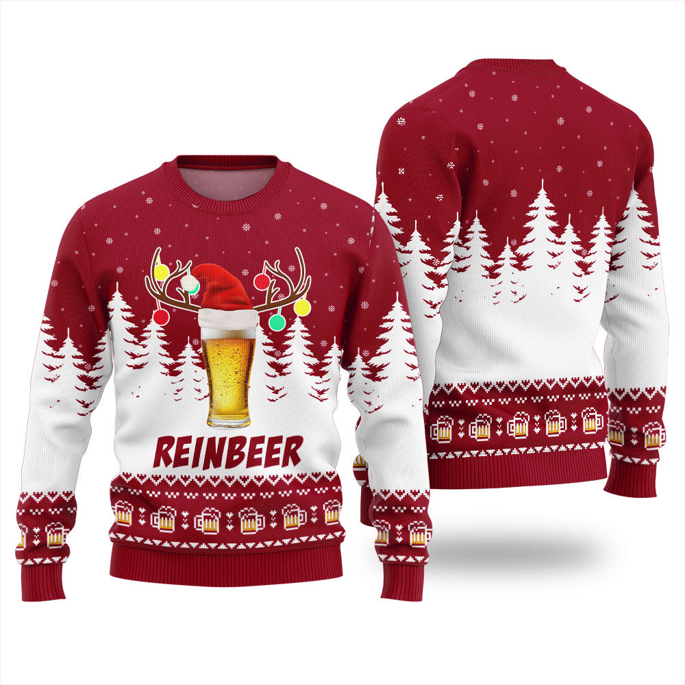 Funny Reinbeer Ugly Christmas Sweater