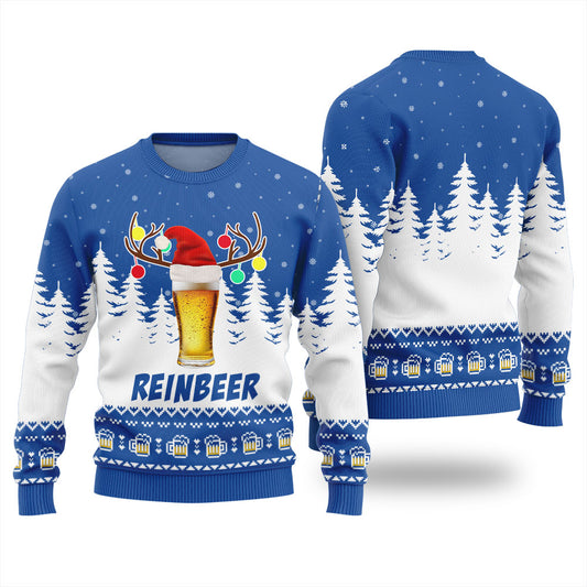 Funny Reinbeer Ugly Christmas Sweater