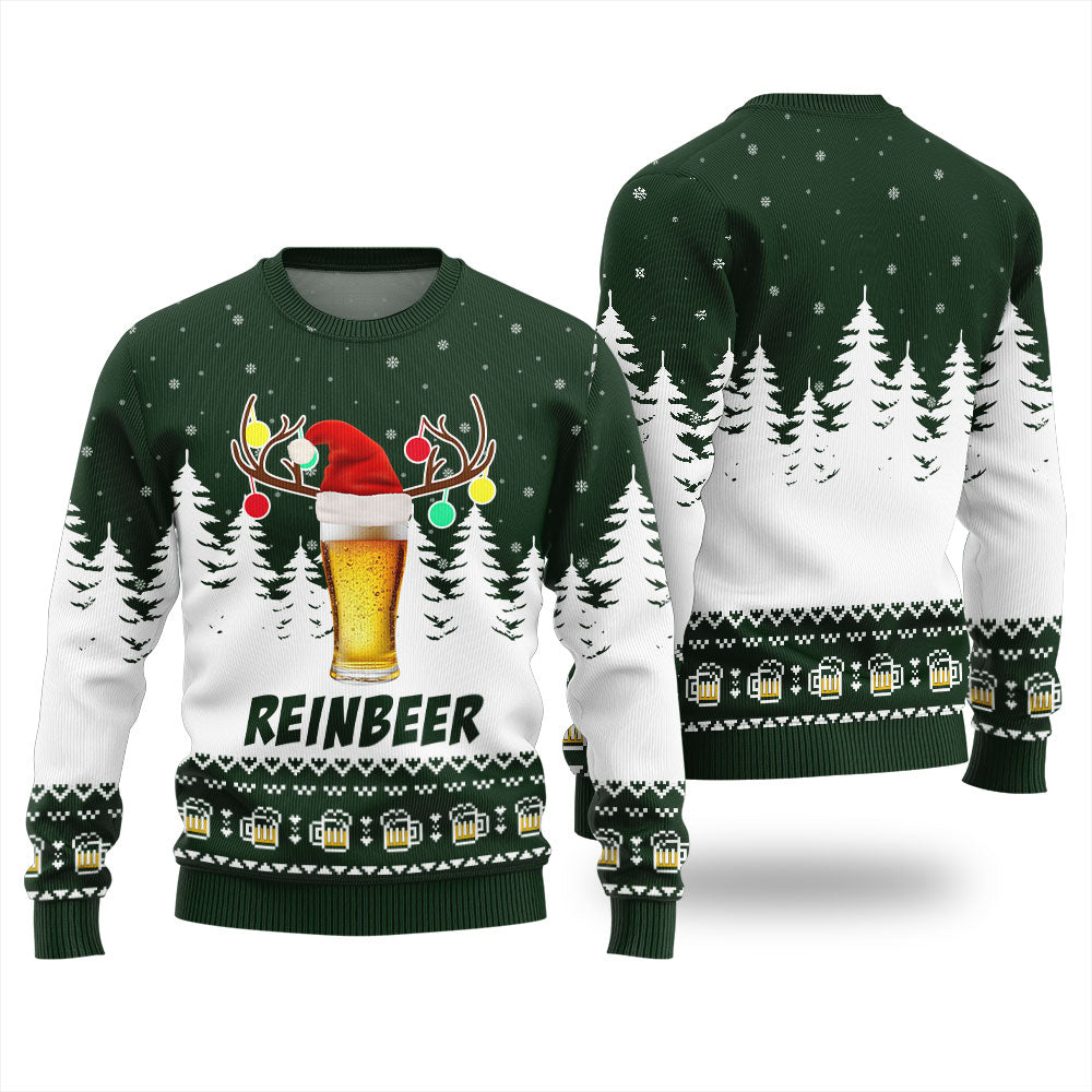 Funny Reinbeer Ugly Christmas Sweater