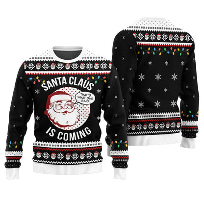 Funny Santa Claus Ugly Christmas Sweater