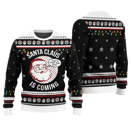 Funny Santa Claus Ugly Christmas Sweater