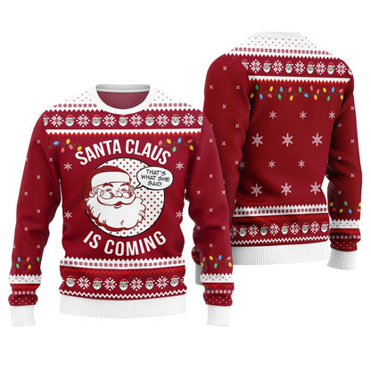 Funny Santa Claus Ugly Christmas Sweater