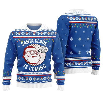 Funny Santa Claus Ugly Christmas Sweater