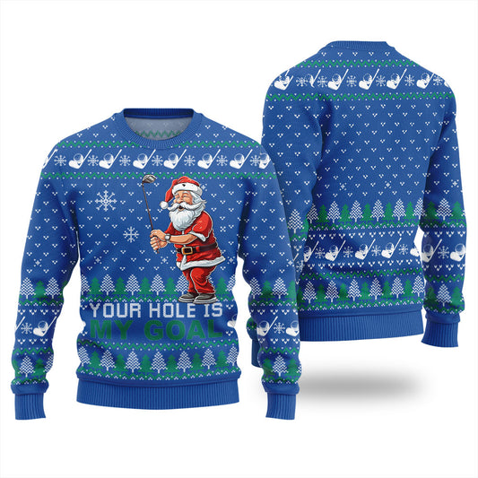 Funny Santa Golf Ugly Sweater For Women