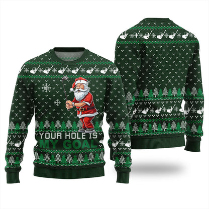 Funny Santa Golf Ugly Sweater For Women
