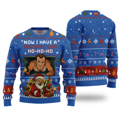 Funny Santa Machine Gun Xmas Sweater