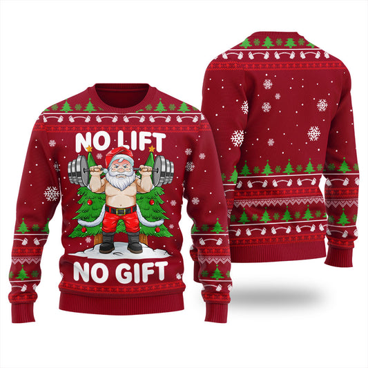 Funny Santa Squatting Ugly Sweater For Men