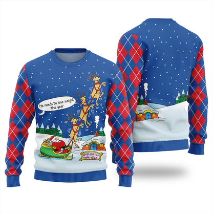 Funny Santa Ugly Christmas Sweater For Women