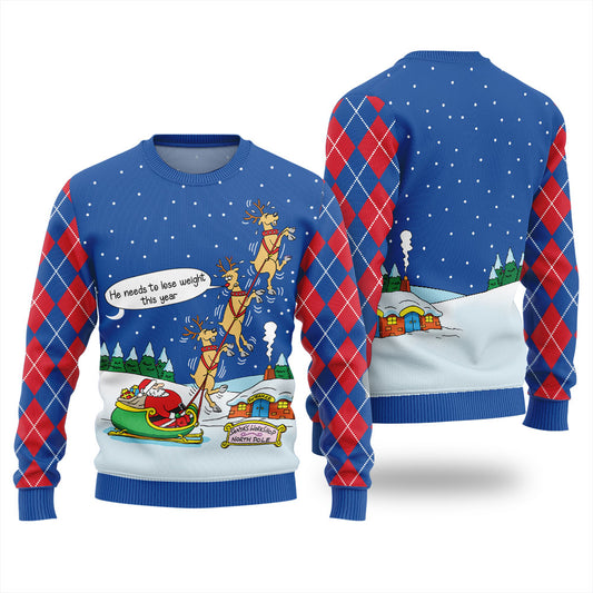 Funny Santa Ugly Christmas Sweater For Women