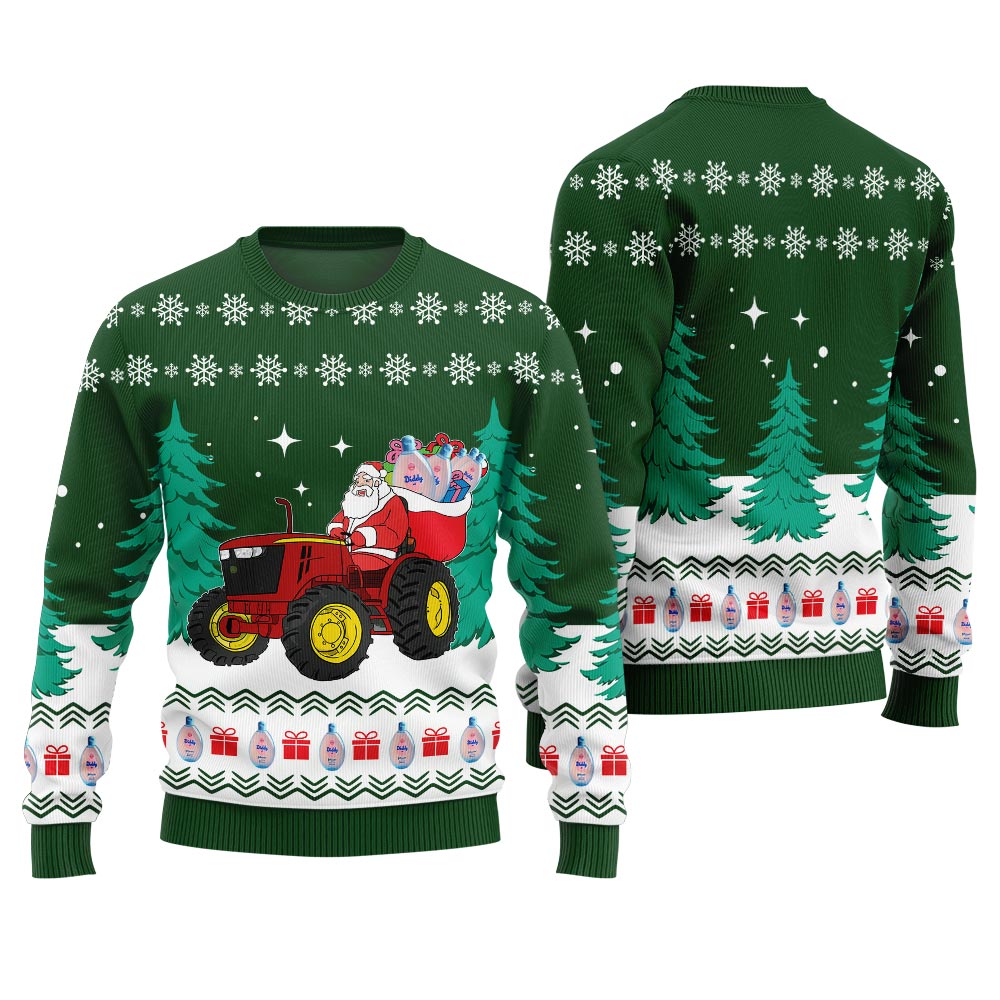 Funny Santa With Diddy Oil Christmas Sweater Women