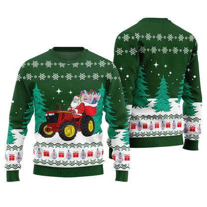 Funny Santa With Diddy Oil Christmas Sweater Women