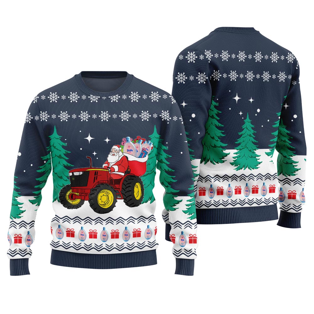 Funny Santa With Diddy Oil Ugly Christmas Sweater Men