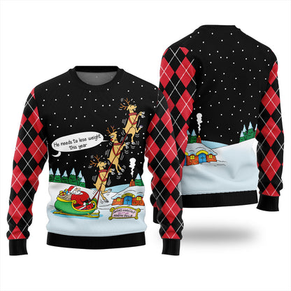 Funny Santa Ugly Christmas Sweater For Women