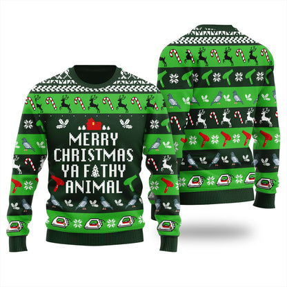 Funny Saying Ya Filthy Animal Mens Ugly Sweater