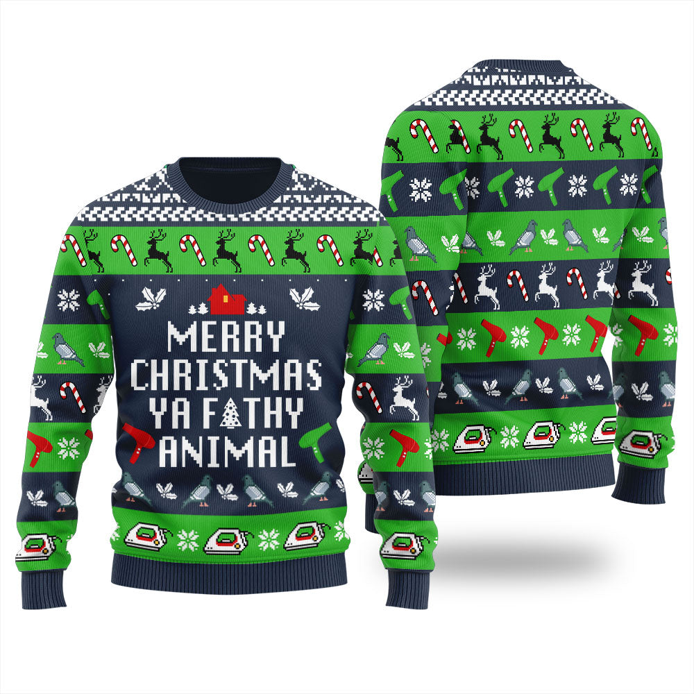 Funny Saying Ya Filthy Animal Ugly Sweater Women