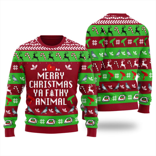Funny Saying Ya Filthy Animal Ugly Sweater Women