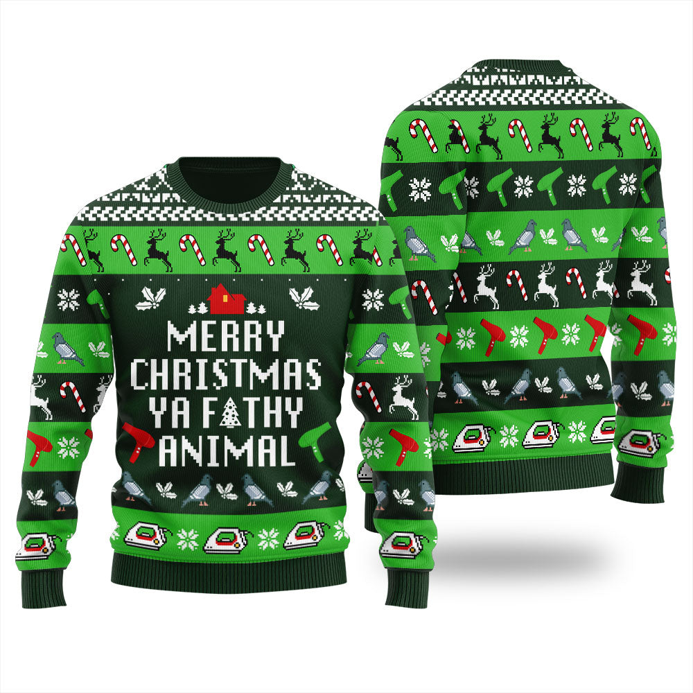 Funny Saying Ya Filthy Animal Ugly Sweater Women