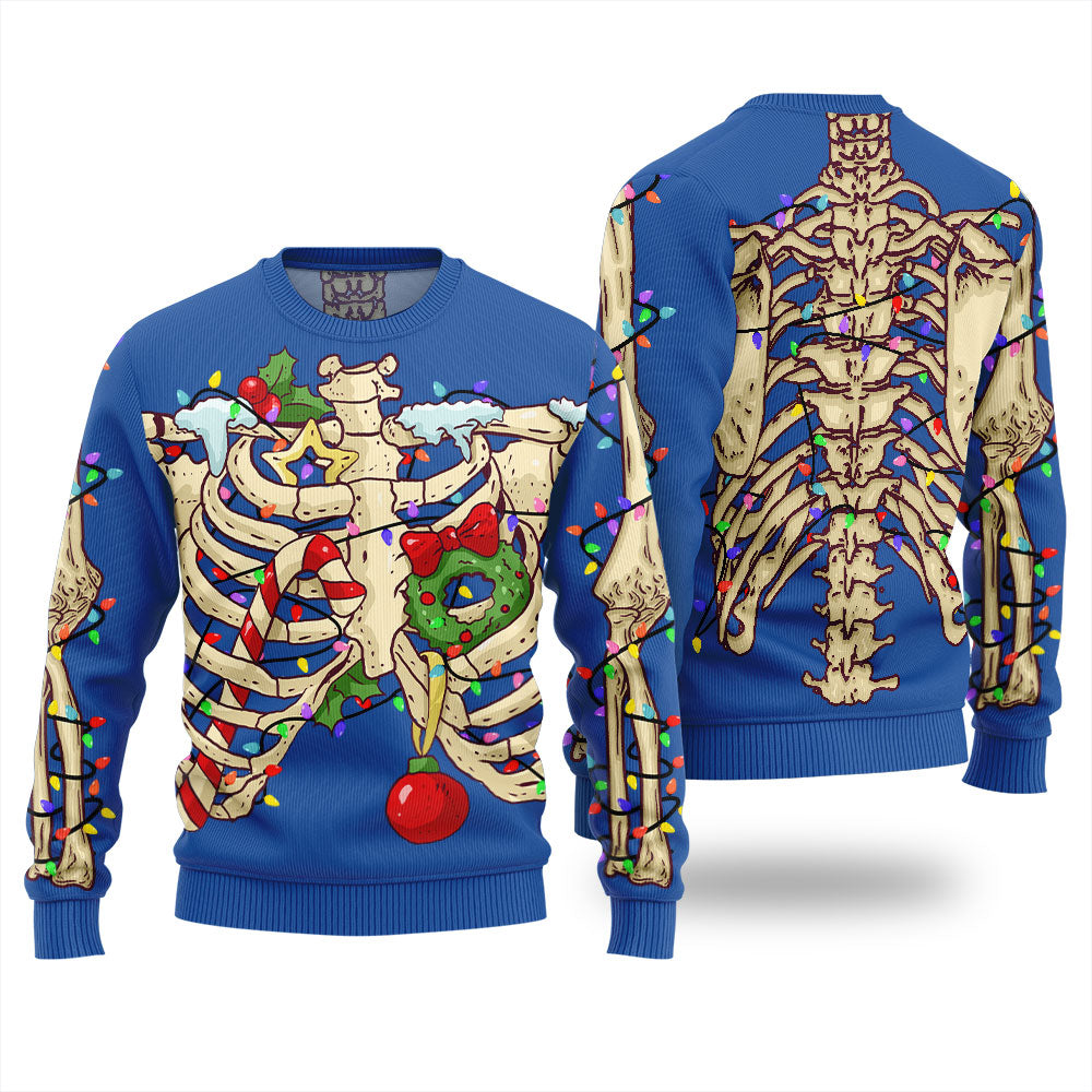 Funny Skeleton Ugly Christmas Sweater