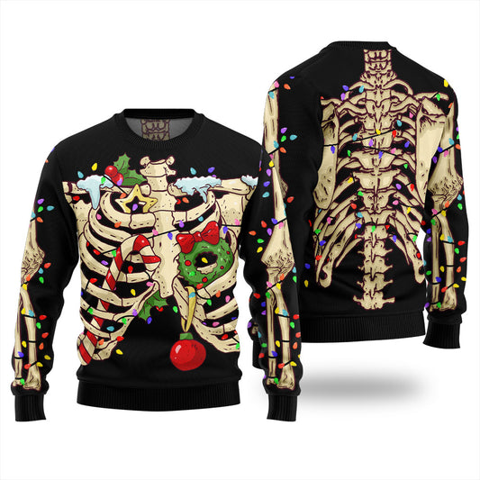 Funny Skeleton Ugly Christmas Sweater