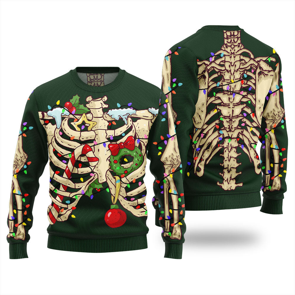 Funny Skeleton Ugly Christmas Sweater