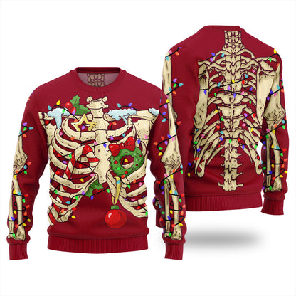 Funny Skeleton Ugly Christmas Sweater